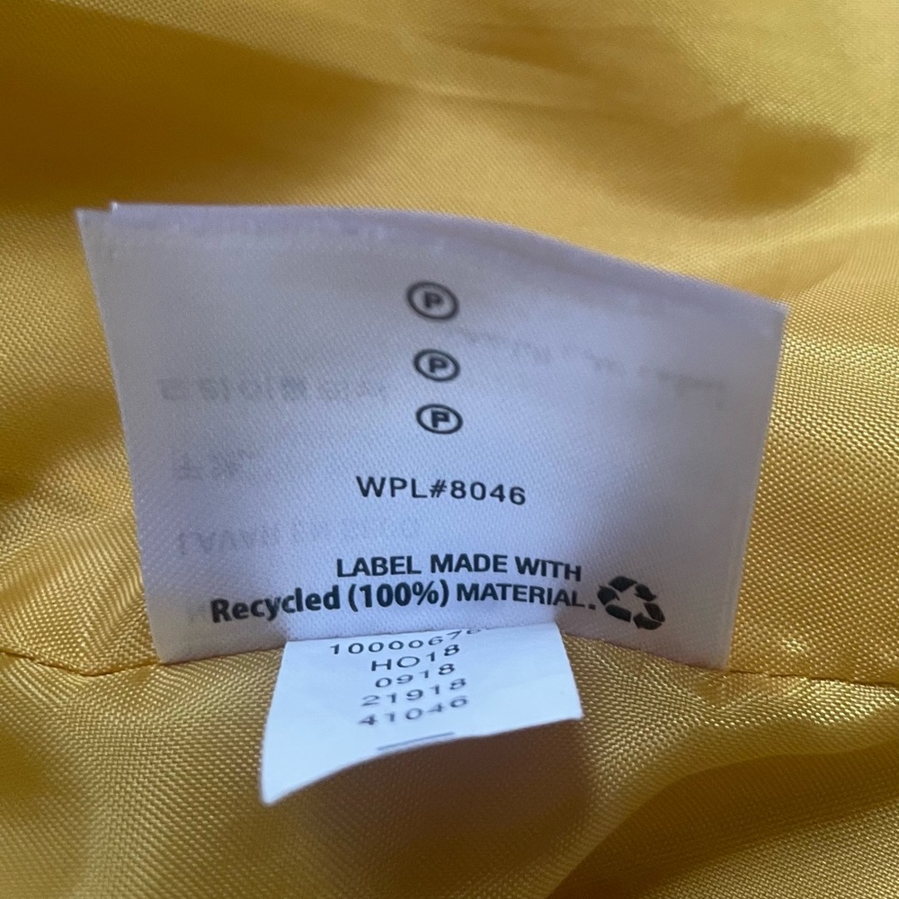 I.N.C. International Concepts Women’s S Yellow Lined Silver Pocket Trench Coat - Picture 11 of 11